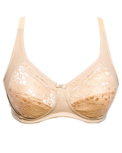 Soft Padded Comfort Net Bra SH2190 Skin - Non Padded,Non Wired - By Sister Hood