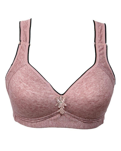 Light Comfort Wire-Free Bra 108 Maroon- Single Padded - By Qialinggiao