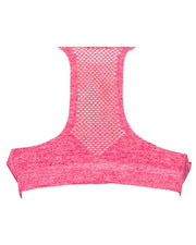 Front Open Seamless Bra Panty Set In Red For Sports Girls, Women's Sports & Yoga Bra