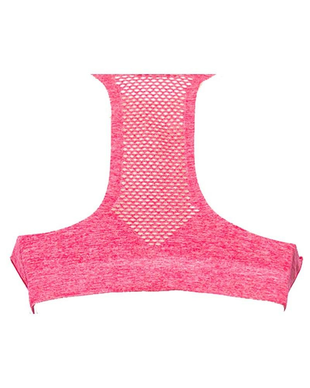 Front Open Seamless Bra Panty Set In Red For Sports Girls, Women's Sports & Yoga Bra