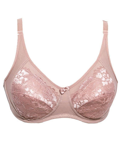 Soft Padded Comfort Net Bra SH2190 Pink - Non Padded,Non Wired - By Sister Hood