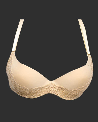 Fancy Pushup L207 Bridal Skin Lace Bra - Single Padded,Under Wired Bra - By Sister Hood