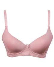 Stylish Foam Bra 8803 Pink - Single Padded,Under Wired Bra - By Runfeng