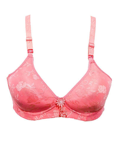 Comfortable Bra 2588 Pink- Single Padded Non Wired - Mi Sinuo