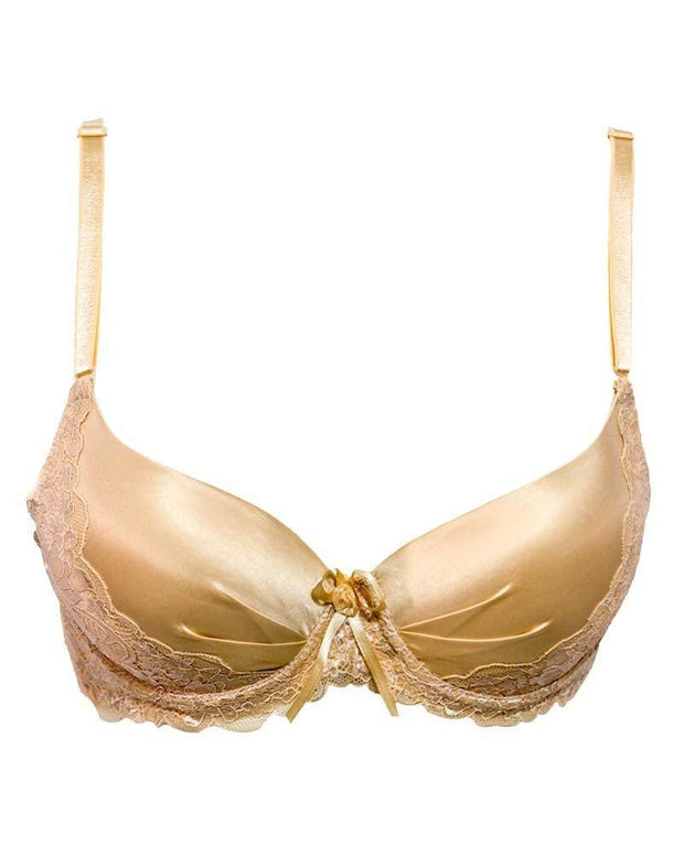 Fancy Pushup L213 Bridal Skin Lace Bra - Single Padded,Under Wired Bra - By Sister Hood
