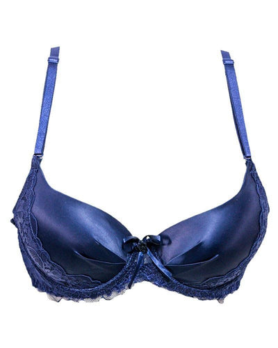 Fancy Pushup L213 Bridal Blue Lace Bra - Single Padded,Under Wired Bra - By Sister Hood