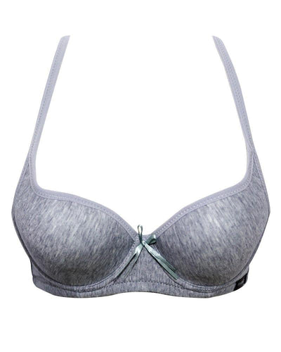 Bridal Foam Bra 005 Grey - Single Padded,Under Wired Bra - Qi Fia Er