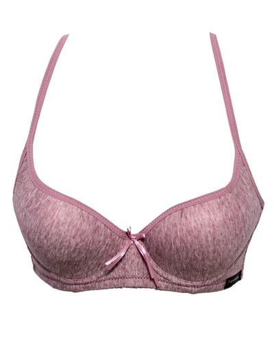 Bridal Foam Bra 005 Pink - Single Padded,Under Wired Bra - Qi Fia Er