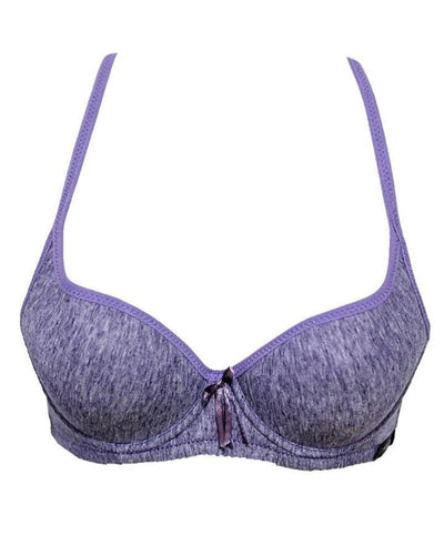 Bridal Foam Bra 005 Purple - Single Padded,Under Wired Bra - Qi Fia Er