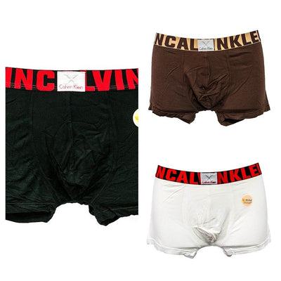 Pack Of 3 Men Cotton Boxer - Branded Boxer For Men - Ck - Calvin Klein