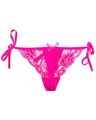 Sexy Net Lace Panty 6806 - Hot Pink Bikini Type Underwear
