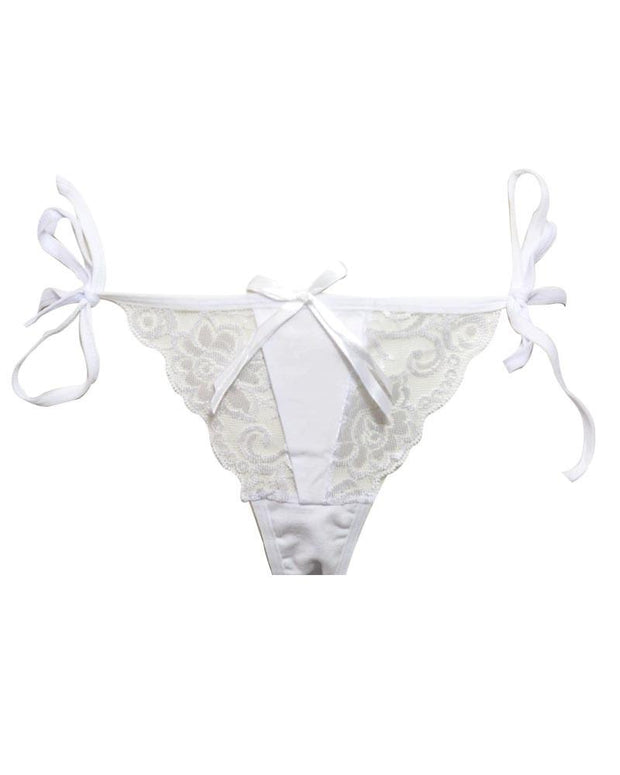 Sexy Net Lace Panty 6806 - White Bikini Type Underwear