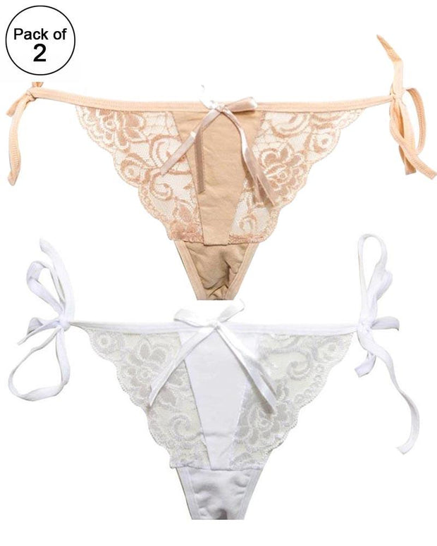 Pack Of 2 Stylish Panties - Bikini Style Panties - 6806