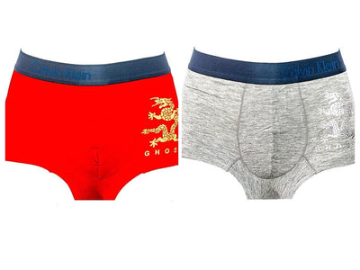 Pack Of 2 Men Cotton Boxer - Branded Boxer For Men - Ck - Calvin Klein