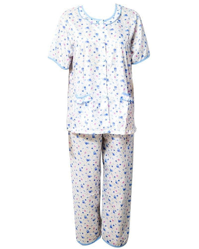 Printed White Nightwear Suit 2Pc -11.10 Women Nightdress