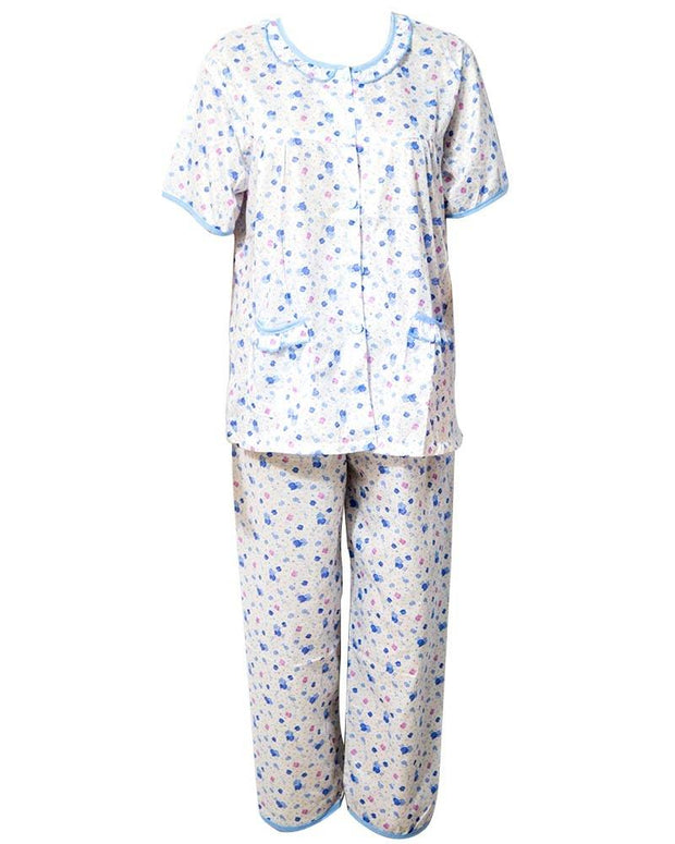Printed White Nightwear Suit 2Pc -11.10 Women Nightdress
