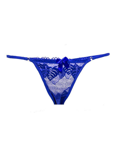 Sexy Leaf Net Panty 9616 - Blue Bikini Type Underwear