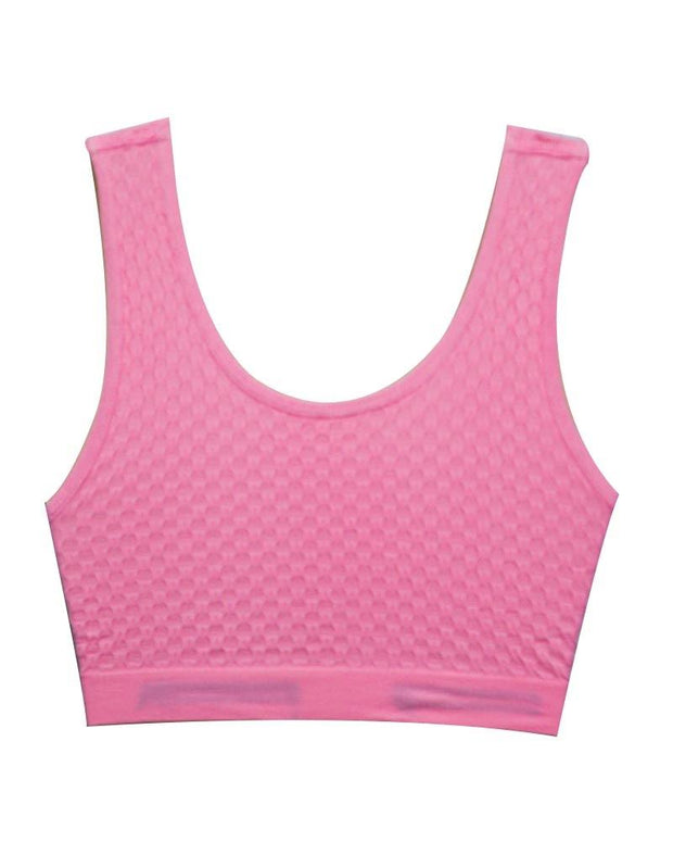 Pink Sports Bra Strapless Non Padded - For GYM Womens