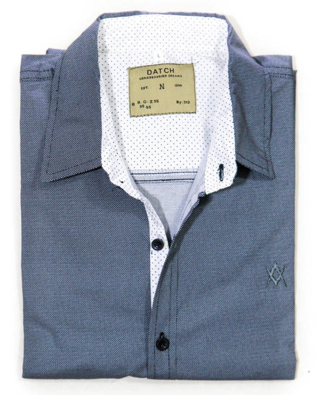 Textured Printed Cotton Shirts for Men MS1008 -  Men's Dress Shirts