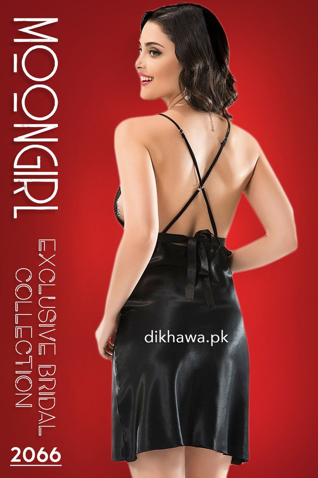 Moongirl - Exclusive Bridal 2Pc Short Nighty Wedding Honeymoon Nighty Set 2066 - Turkish Brand