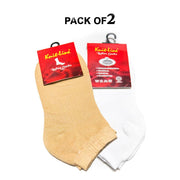 Pack of 2 Ladies Ankle Socks - KL-22 - Ladies Socks - diKHAWA Online Shopping in Pakistan