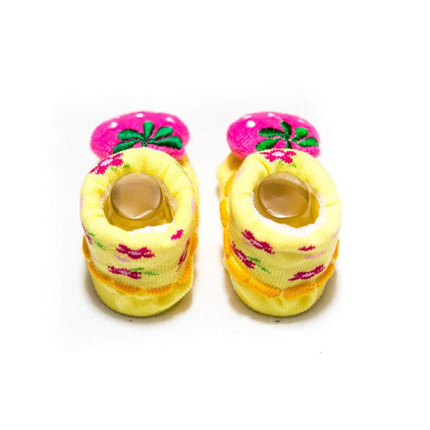 Newborn Baby Boy & Girl Shoes – 3 To 18 Months Kids – Yellow - Baby Shoes - diKHAWA Online Shopping in Pakistan