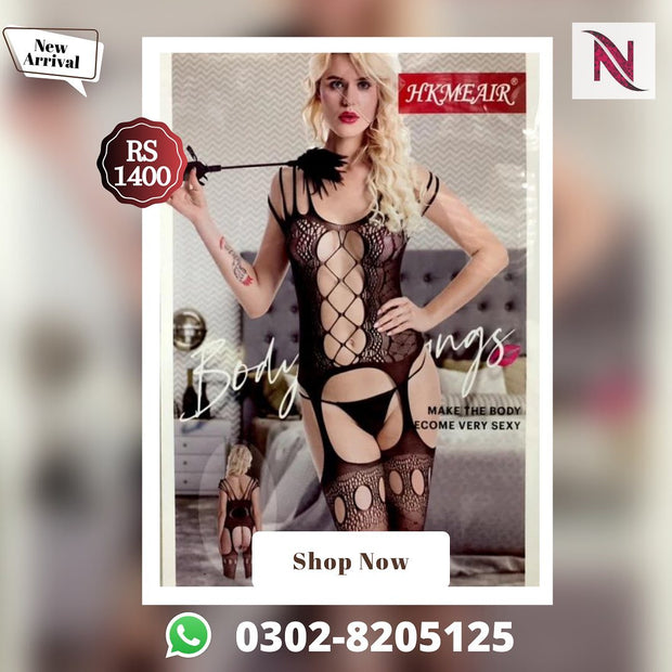 Hkmeair Khushi Print Sexy Net Bodystocking No 8035