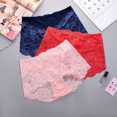 Pack of 2 Sexy Net Panty - SH-640 - Sisterhood - Black White Red Skin