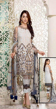 Sifona Net Dresses - Embroidered Net Dupatta - Replica - Unstitched