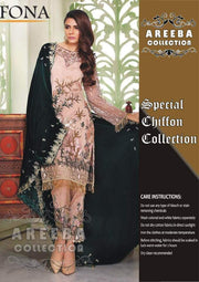 Sifona Chiffon Dresses - Embroidered Velvet Dupatta - Replica - Unstitched