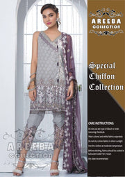 Gulaal Chiffon Dresses - Embroidered Chiffon Dupatta - Replica - Unstitched