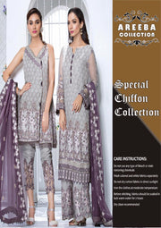 Gulaal Chiffon Dresses - Embroidered Chiffon Dupatta - Replica - Unstitched