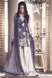 Ayesha Ibrahim Net Dresses - Embroidered Net Dupatta - Replica - Unstitched