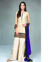 Maria B Mysorie Dresses - Embroidered Chiffon Dupatta - Replica - Unstitched