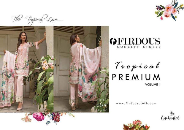 Firdous Lawn Dresses - Embroidered Lawn Dupatta - Replica - Unstitched