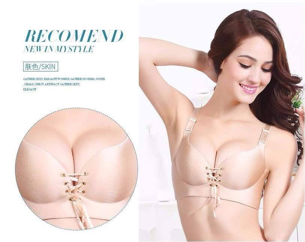 Skin Push Up Figure Maintain Bra - Wide Strip - Sexy Double Padded Bra