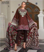 Party Wear Khaddar Dresses - Embroidered Khaddar Dupatta - Replica - Unstitched