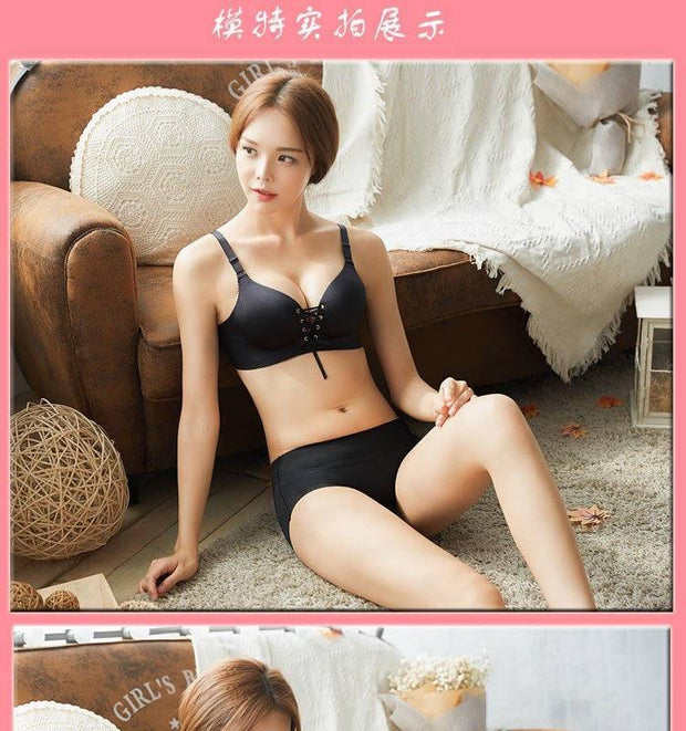 Black Sexy Figure Maintain Push Up  Bra - Wide Strip - Double Padded Bra