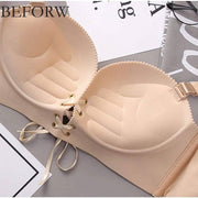 Skin Push Up Figure Maintain Bra - Wide Strip - Sexy Double Padded Bra
