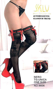 SKLU Fashion Figured Painty Hose Sexy Leg Stocking-8606