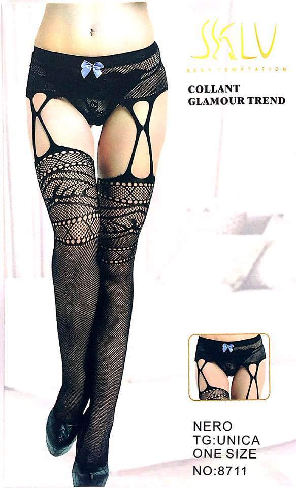 SKLU Fashion Figured Painty Hose Sexy Leg Stocking-8711