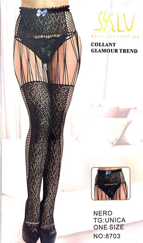 SKLU Fashion Figured Painty Hose Sexy Leg Stocking-8703