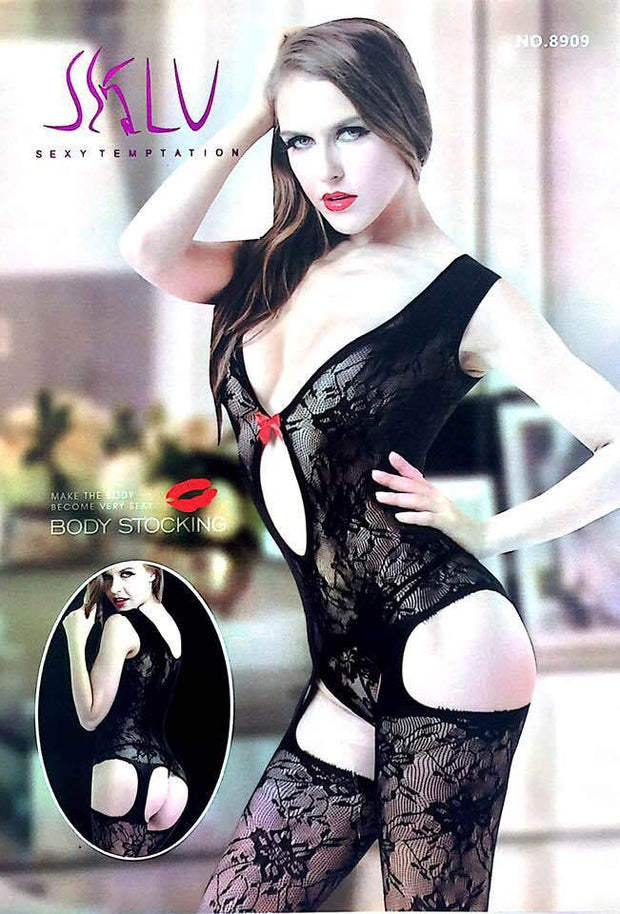 Body Stocking Fishnet Dress - Ladies Sexy Net Dresses - HZ8909