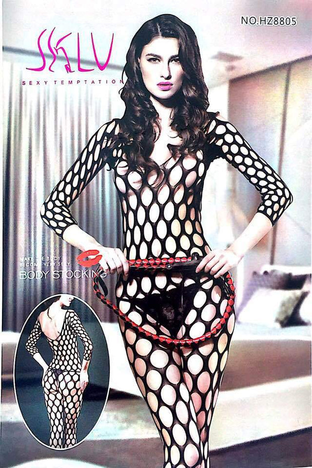 Body Stocking Fishnet Dress - Ladies Sexy Net Dresses - HZ8805