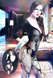 Body Stocking Fishnet Dress - Ladies Sexy Net Dresses - HZ8873