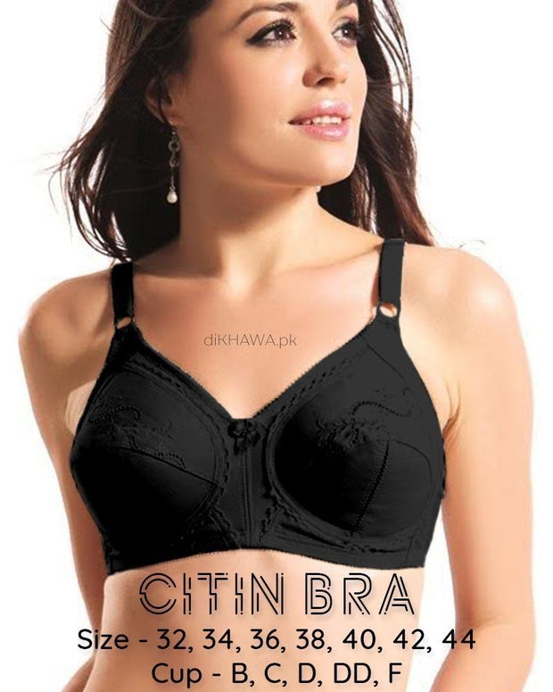 Citin Bra - Flourish - Pink Bra - Non Padded & Non Wired Bra - Minimizer Bra