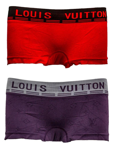 Pack Of 2 Stylish Ladies Boxer Panties - Designed Panties