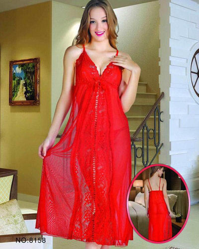 Bridal Sexy Short Lace Nighty - 8158