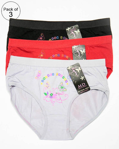 Pack of 3 Soft Cotton Panty – AF-101 – Mix Designs