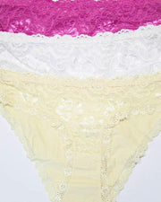 Pack of 3 Cotton Net Panty – AF-103 – Mix Colors